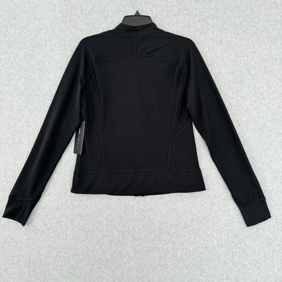 Yogalicious Lux Jacket Womens Large Black Full Zip Yoga Athletic Thumb Holes - Picture 6 of 16